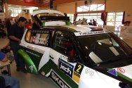 Rallye Český Krumlov: Technické přejímky, servis
